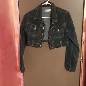 Crop jean jacket